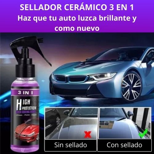 RECUBRIMIENTO CERAMICO 3 EN 1 PARA TU AUTO