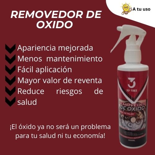 REMOVEDOR DE OXIDO: 3D 250ML